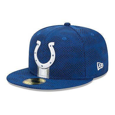 Men's New Era Royal Indianapolis Colts 2024 Sideline 59FIFTY Fitted Hat