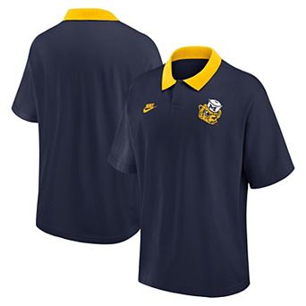 Men's Nike Navy Michigan Wolverines Legacy Jersey Club Oversized Fit Polo