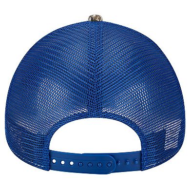 Men's New Era Camo/Royal Kansas Jayhawks 9FORTY A-Frame Adjustable Hat