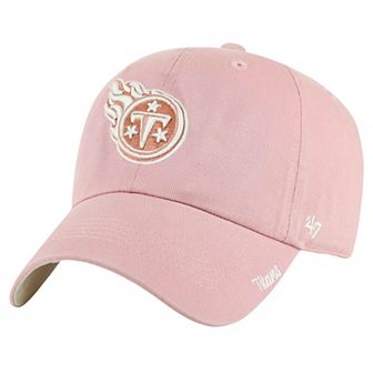 Women's '47 Pink Tennessee Titans Ballpark Cheer Dusty Rose Clean Up Adjustable Hat