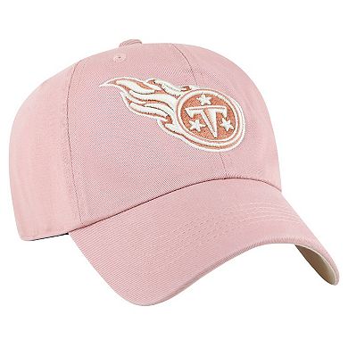 Women's '47 Pink Tennessee Titans Ballpark Cheer Dusty Rose Clean Up Adjustable Hat