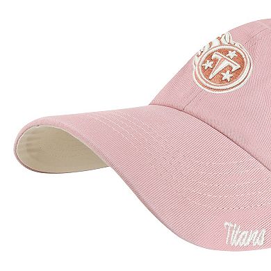 Women's '47 Pink Tennessee Titans Ballpark Cheer Dusty Rose Clean Up Adjustable Hat