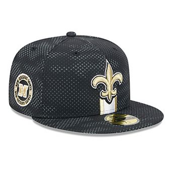 Men's New Era Black New Orleans Saints 2024 Sideline 59FIFTY Fitted Hat