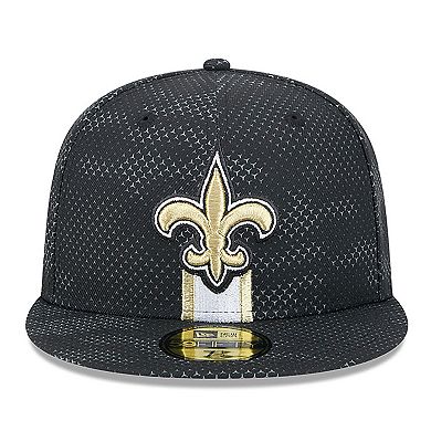 Casquette New Era New Orleans Saints, Style Bobble, Noire, Taille Unique Homme