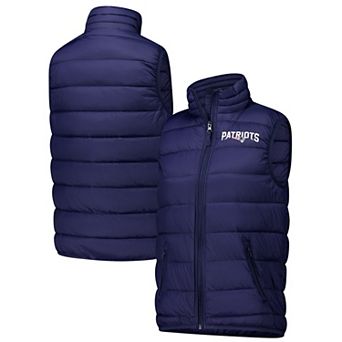 Women's Dunbrooke Navy New England Patriots Alberta Full-Zip Vest