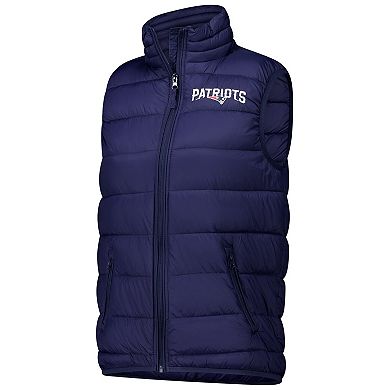 Women's Dunbrooke Navy New England Patriots Alberta Full-Zip Vest