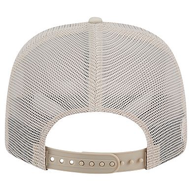 Men's New Era Stone Kansas Jayhawks Canvas 9SEVENTY Stretch-Snap Adjustable Hat