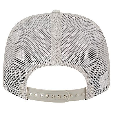 Men's New Era Stone Auburn Tigers Canvas 9SEVENTY Stretch-Snap Adjustable Hat