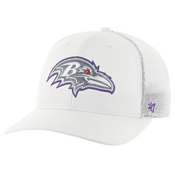 Men's '47 White Baltimore Ravens Snowball Trophy Stretch Fit Hat