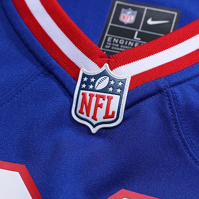 Men's Nike Malik Nabers Royal New York Giants 2nd Alternate Game Jersey