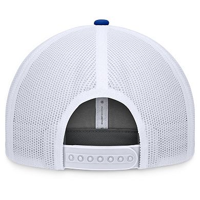 Men's Top of the World Gray/Royal Kansas Jayhawks Rob Trucker Adjustable Hat