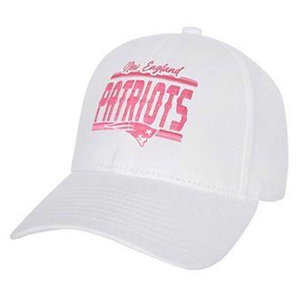 Girls Youth New England Patriots All White Structured Adjustable��Hat