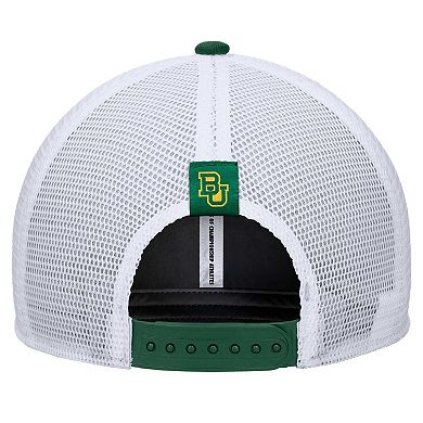 Men's Nike Green Baylor Bears 2024/25 Sideline Rise Trucker Adjustable Hat