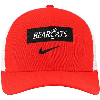 Men's Nike Red Cincinnati Bearcats 2024/25 Sideline Rise Trucker Adjustable Hat