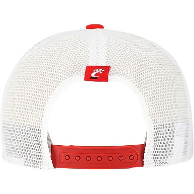 Men's Nike Red Cincinnati Bearcats 2024/25 Sideline Rise Trucker Adjustable Hat