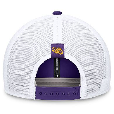 Men's Nike Purple/White LSU Tigers 2024 Sideline Trucker Adjustable Hat