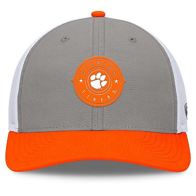 Men's Top of the World Gray/Orange Clemson Tigers Rob Trucker Adjustable Hat