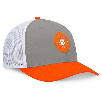 Men's Top of the World Gray/Orange Clemson Tigers Rob Trucker Adjustable Hat