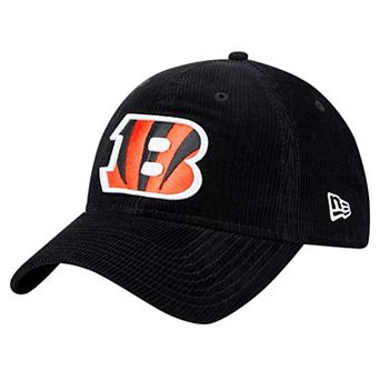 Men's New Era Black Cincinnati Bengals Corded 9TWENTY Adjustable Hat