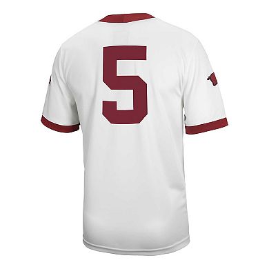 Men's Nike #5 White Arkansas Razorbacks Untouchable Football Jersey