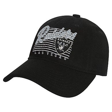 Youth Black Las Vegas Raiders Retro Wooly Adjustable Hat