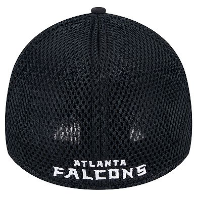 Men's New Era Black Atlanta Falcons Main Neo 39THIRTY Flex Hat