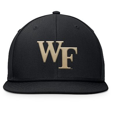Men's Top of the World Black Wake Forest Demon Deacons Fundamental Snapback Hat