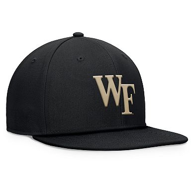 Men's Top of the World Black Wake Forest Demon Deacons Fundamental Snapback Hat