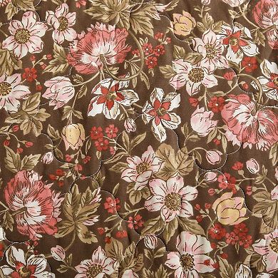 Laura Ashley Marta Brown Quilt Set