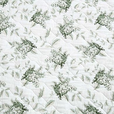 Laura Ashley Portland Floral Green Quilt Set