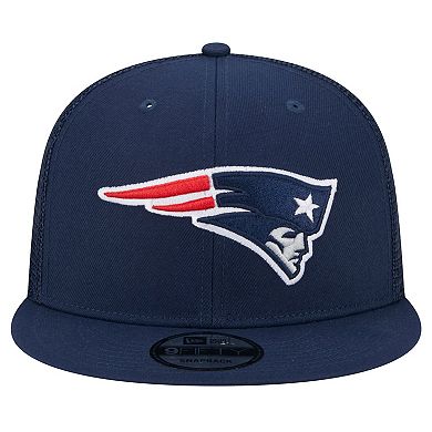 Men's New Era Navy New England Patriots Main Trucker 9FIFTY Snapback Hat