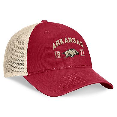 Men's Top of the World Cardinal Arkansas Razorbacks Heritage Waylon Trucker Adjustable Hat