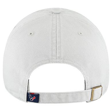 Men's '47 Gray Houston Texans Team Clean Up Adjustable Hat