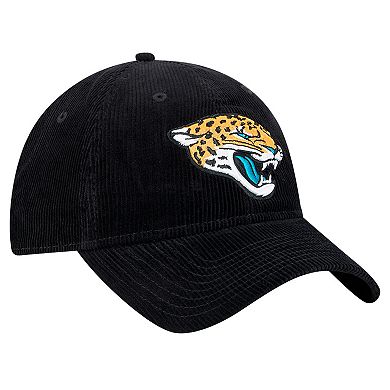 Men's New Era Black Jacksonville Jaguars Corded 9TWENTY Adjustable Hat