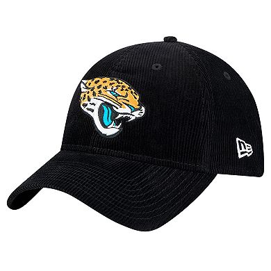 Men's New Era Black Jacksonville Jaguars Corded 9TWENTY Adjustable Hat