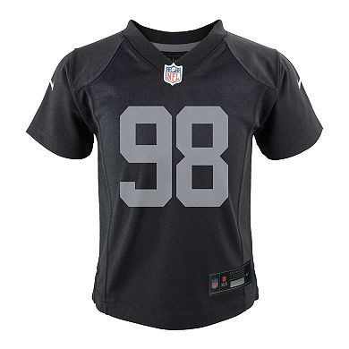 Infant Nike Maxx Crosby Black Las Vegas Raiders Team Player Game Jersey