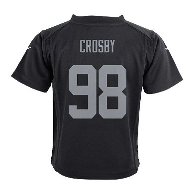 Infant Nike Maxx Crosby Black Las Vegas Raiders Team Player Game Jersey