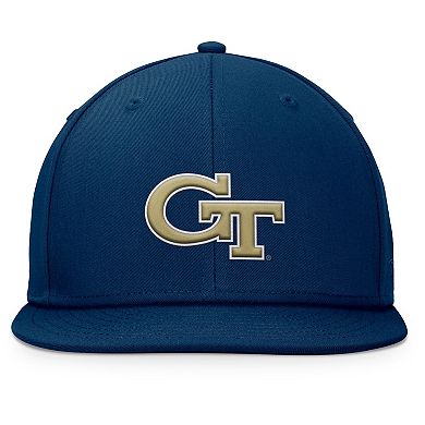 Men's Top of the World Navy Georgia Tech Yellow Jackets Fundamental Snapback Hat