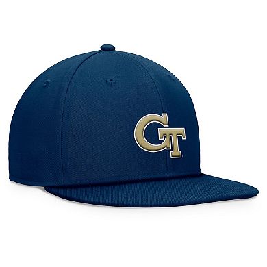 Men's Top of the World Navy Georgia Tech Yellow Jackets Fundamental Snapback Hat