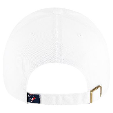 Men's '47 White Houston Texans Clean Up Adjustable Hat