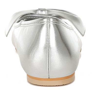 Rag & Co Bromelia Women's Metallic Ballet Flats