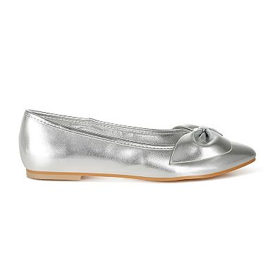 Rag & Co Bromelia Women's Metallic Ballet Flats