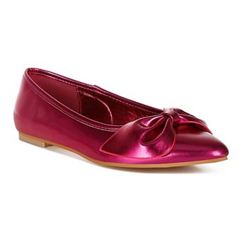 Rag & Co Bromelia Women's Metallic Ballet Flats