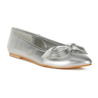 Rag & Co Bromelia Women's Metallic Ballet Flats