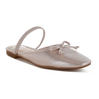 Rag & Co Opalia Women's Glitter Bow Mules