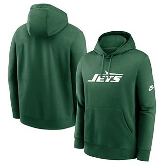 Men's Nike Green New York Jets Rewind Club Logo Pullover Hoodie