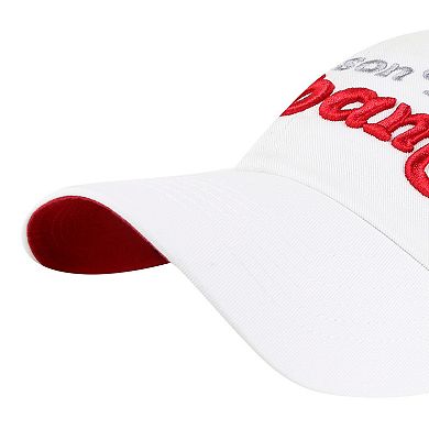 Women's '47 White Alabama Crimson Tide Pensacola Clean Up Adjustable Hat