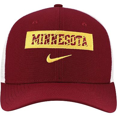 Men's Nike Maroon Minnesota Golden Gophers 2024/25 Sideline Rise Trucker Adjustable Hat