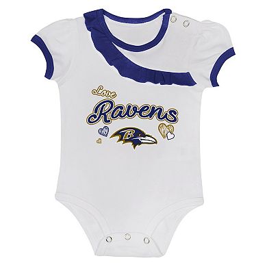 Newborn & Infant Baltimore Ravens Love My Team Bodysuit & Skirt Set