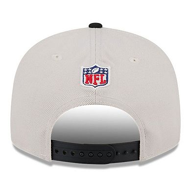 Men's New Era Stone/Black Jacksonville Jaguars 2024 Sideline Historic 9FIFTY Snapback Hat